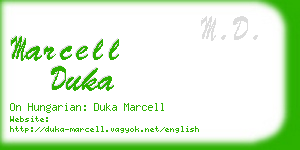 marcell duka business card